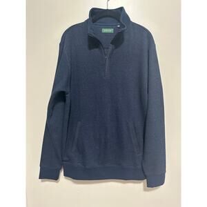 Orvis Men’s Blue Quarter Zip With Pockets Size Medium Casual Comfort Fall